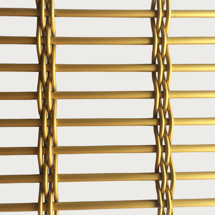 XY-7543P fluorine-carbon spra to paint gold color Metal Mesh Divider 1.jpg